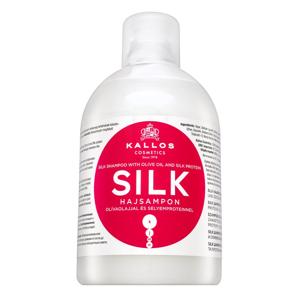 Kallos Silk Shampoo shampoo levigante per capelli in disciplinati 1000 ml