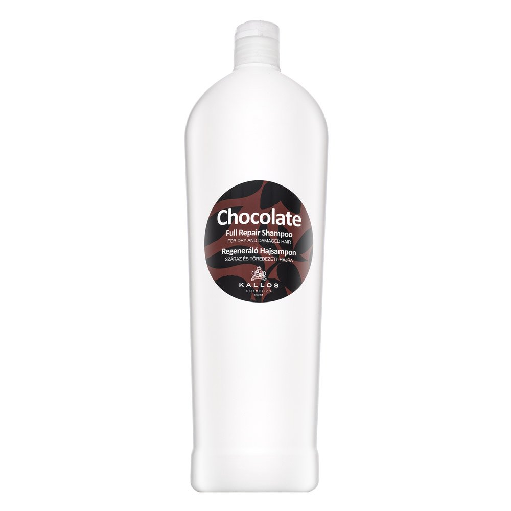Kallos Chocolate Full Repair Shampoo shampoo rinforzante per capelli molto danneggiati 1000 ml