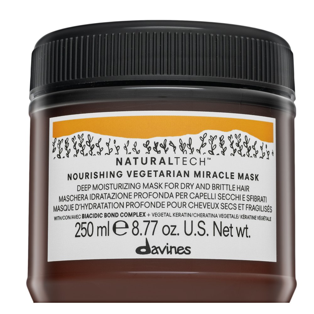 Davines Natural Tech Nourishing Vegetarian Miracle Mask maschera nutriente per capelli secchi e fragili 250 ml