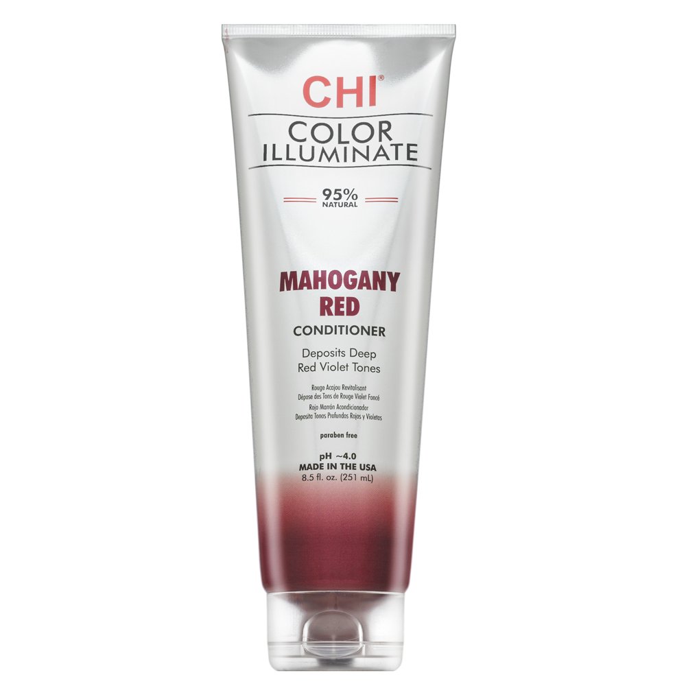 CHI Ionic Color Illuminate Conditioner balsamo colorato per il recupero del colore Mahogany Red 251 ml