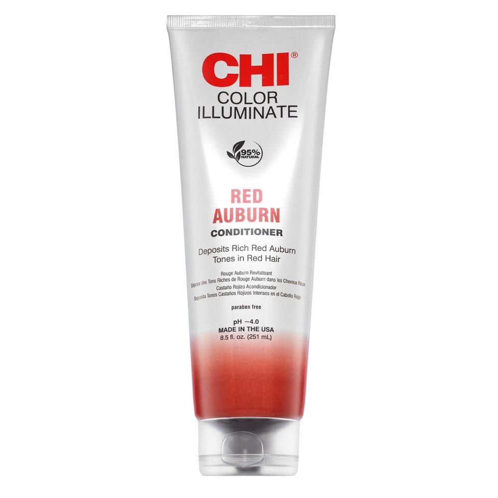 CHI Ionic Color Illuminate Conditioner balsamo colorato per il recupero del colore Red Auburn 251 ml