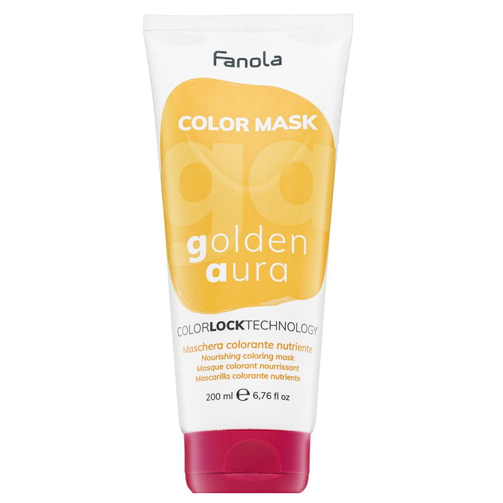 Fanola Color Mask maschera nutriente con pigmenti colorati per il recupero del colore Golden Aura 200 ml