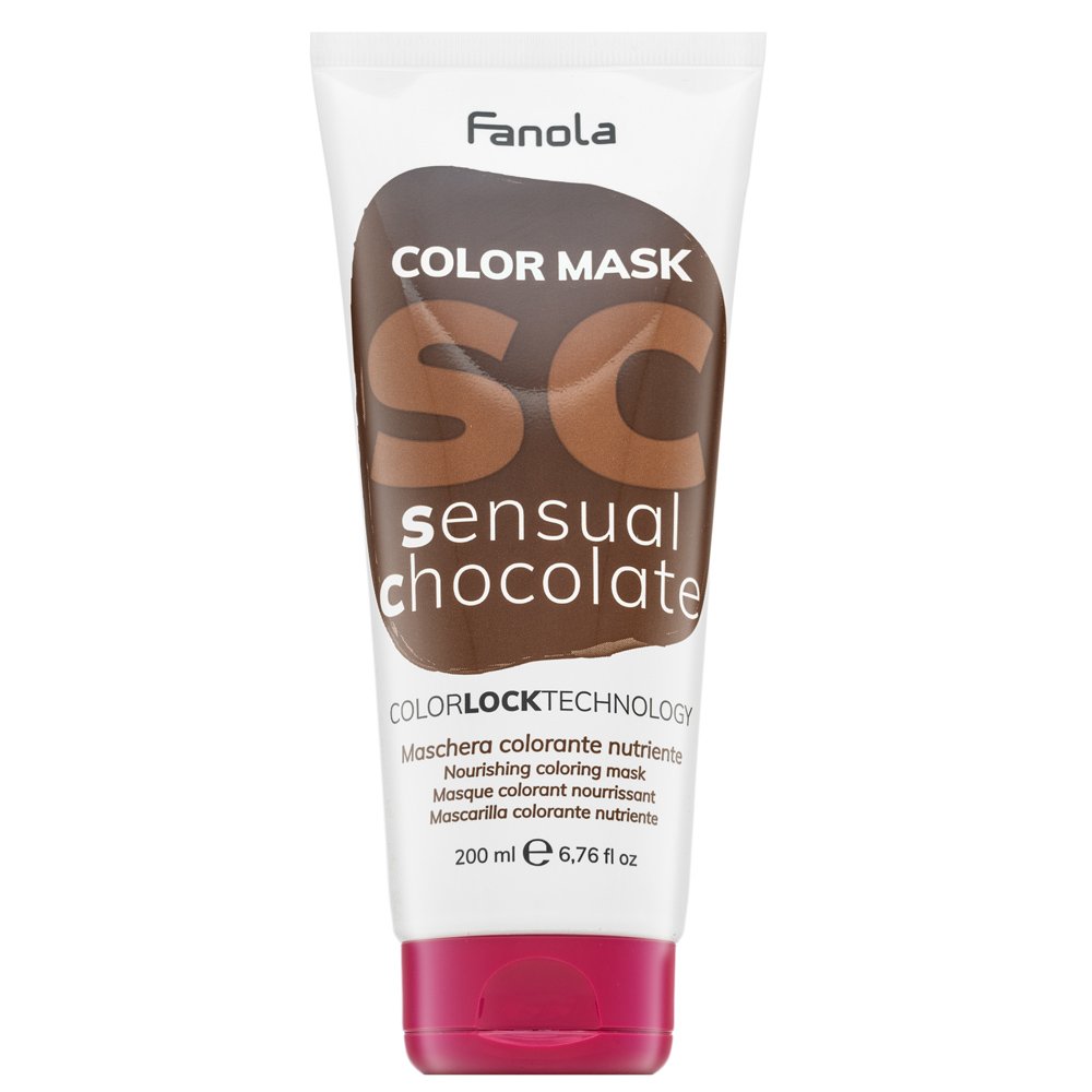 Fanola Color Mask maschera nutriente con pigmenti colorati per il recupero del colore Sensual Chocolate 200 ml
