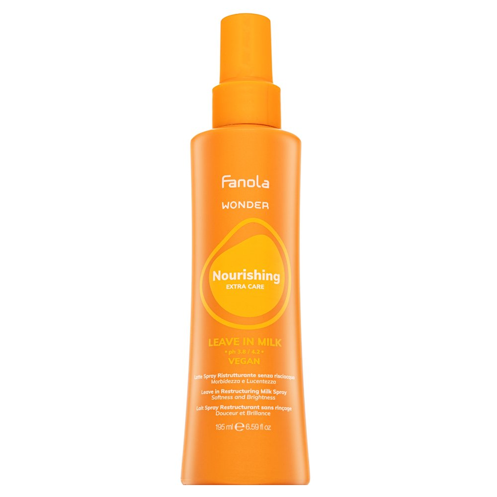 Fanola Wonder Nourishing Extra Care Leave-in Milk latte per capelli lisciante per morbidezza e lucentezza dei capelli 195 ml