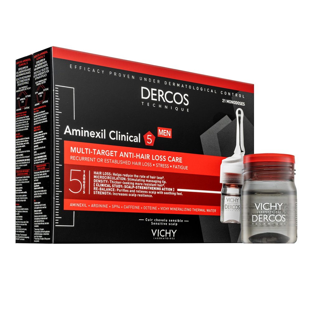 Vichy Dercos Men Aminexil Clinical 5 trattamento dei capelli contro la caduta dei capelli 21x6 ml