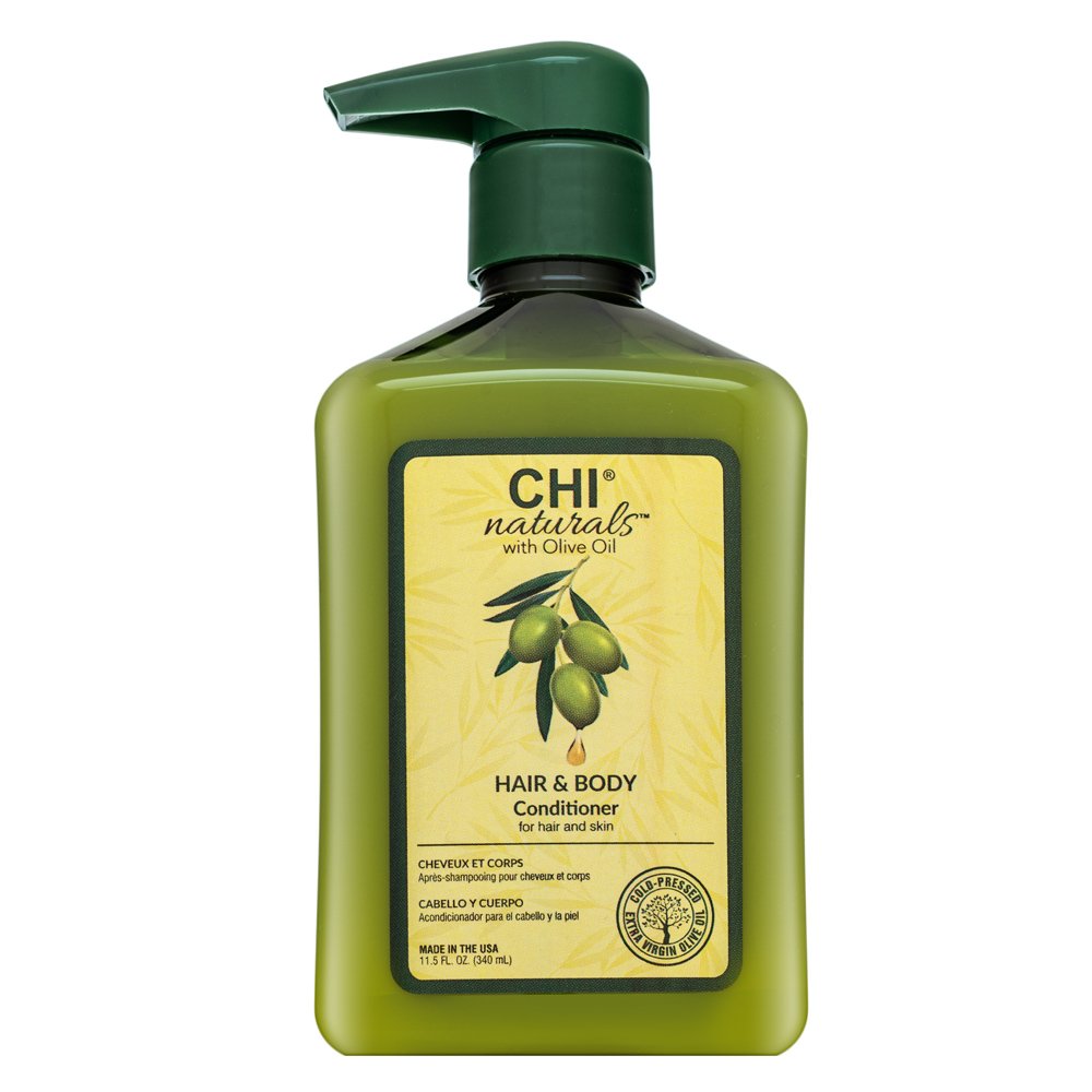 CHI Naturals with Olive Oil Hair & Body Conditioner balsamo per i capelli e il corpo 340 ml