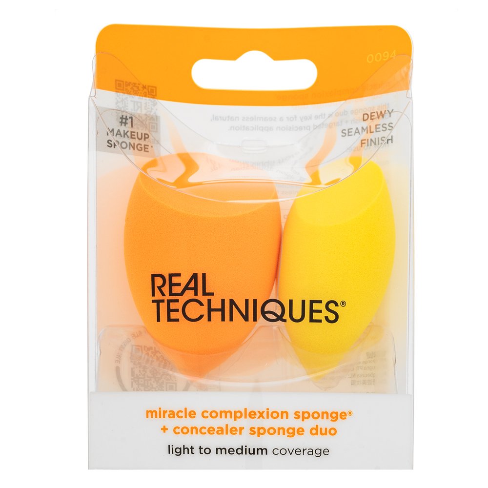 Real Techniques Miracle Complexion Sponge + Concealer Sponge Duo spugnetta per fondotinta