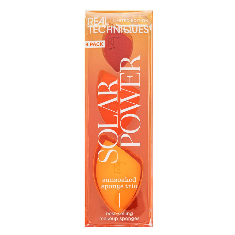 Real Techniques Solar Power Sunsoaked Sponge Trio spugnetta per fondotinta