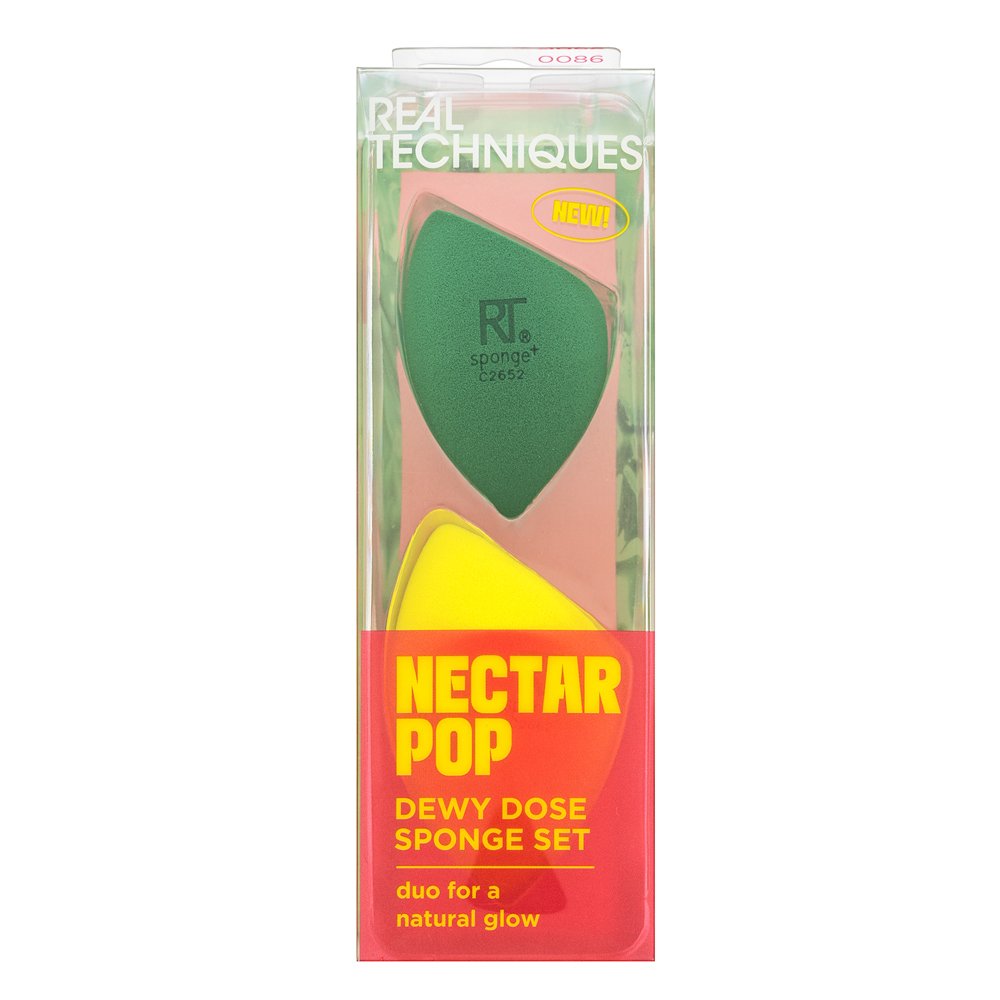 Real Techniques Nectar Pop Dewy Dose Sponge Set spugnetta per fondotinta - impostare
