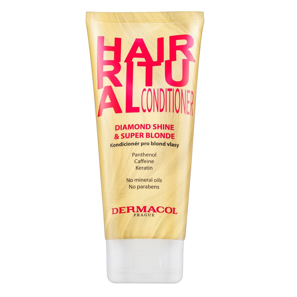 Dermacol Hair Ritual Diamond Shine & Super Blonde Conditioner balsamo rinforzante per capelli biondi 200 ml