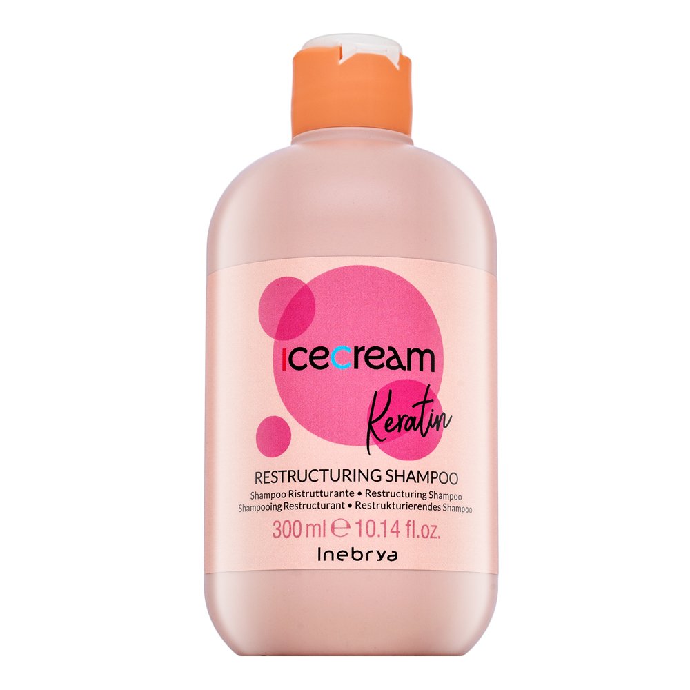 Inebrya Ice Cream Keratin Restructuring Shampoo shampoo nutriente contro l'effetto crespo 300 ml