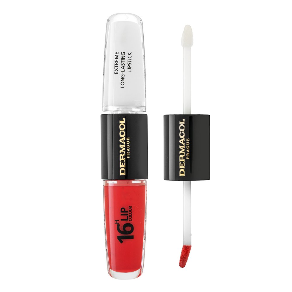 Dermacol 16H Lip Colour Extreme Long-Lasting Lipstick lucidalabbra colorato lunga tenuta bifasico No. 36 8 ml