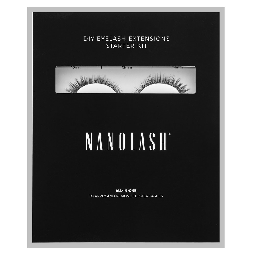 Nanolash DIY Eyelash Extensions Starter Kit set per l’extension delle ciglia a casa Fantasy