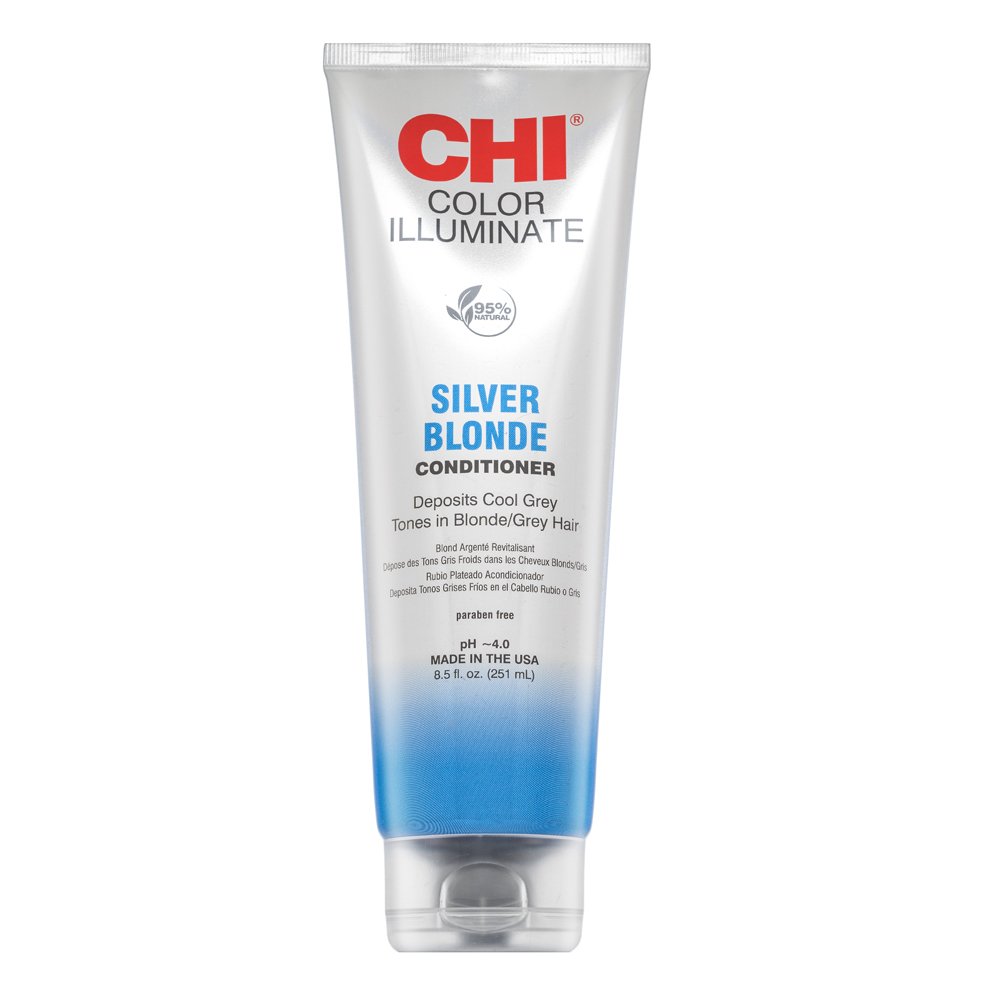 CHI Ionic Color Illuminate Conditioner balsamo colorato per il recupero del colore Silver Blonde 251 ml
