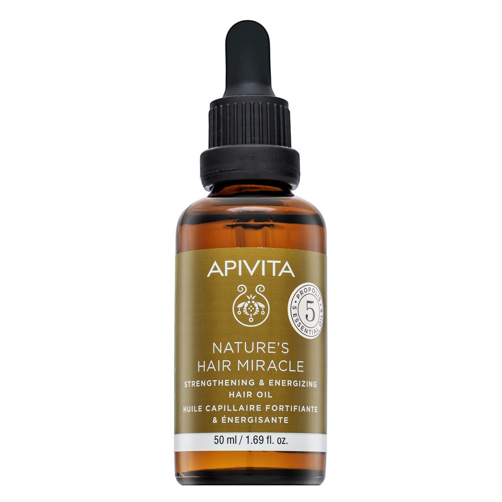 Apivita Nature’s Hair Miracle Strengthening & Energizing Hair Oil olio per rinforzare la fibra capillare 50 ml