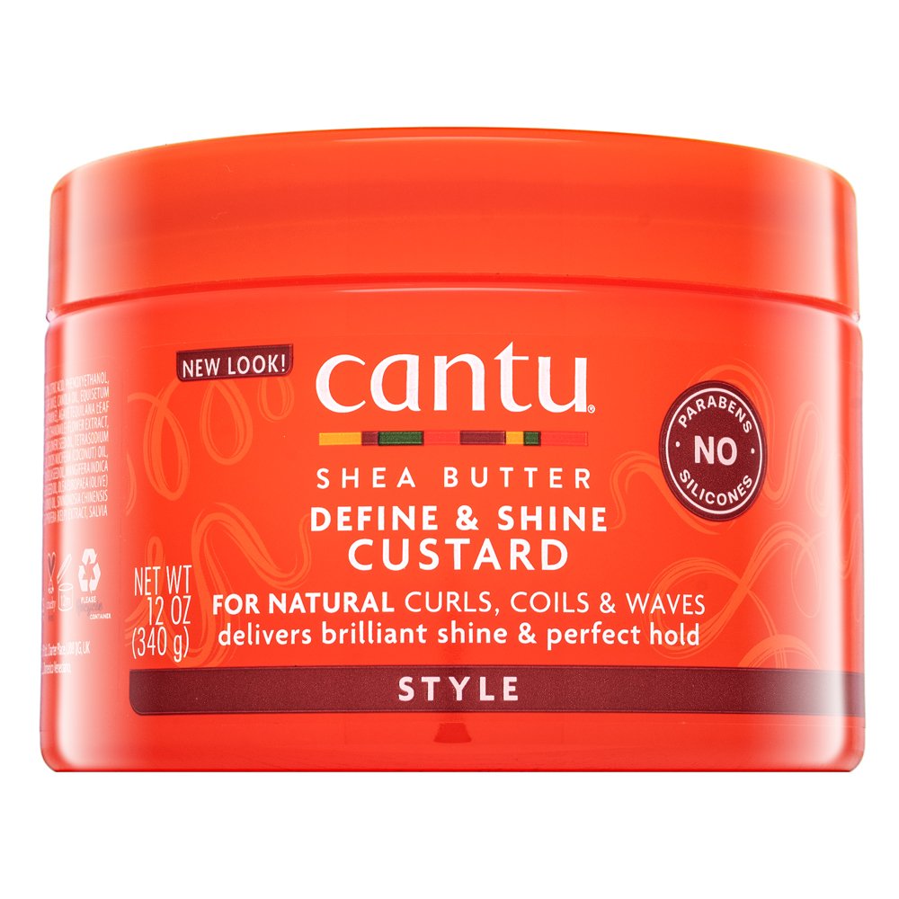 Cantu Shea Butter Define & Shine Custard crema styling Per la lucentezza dei capelli mossi e ricci 340 g