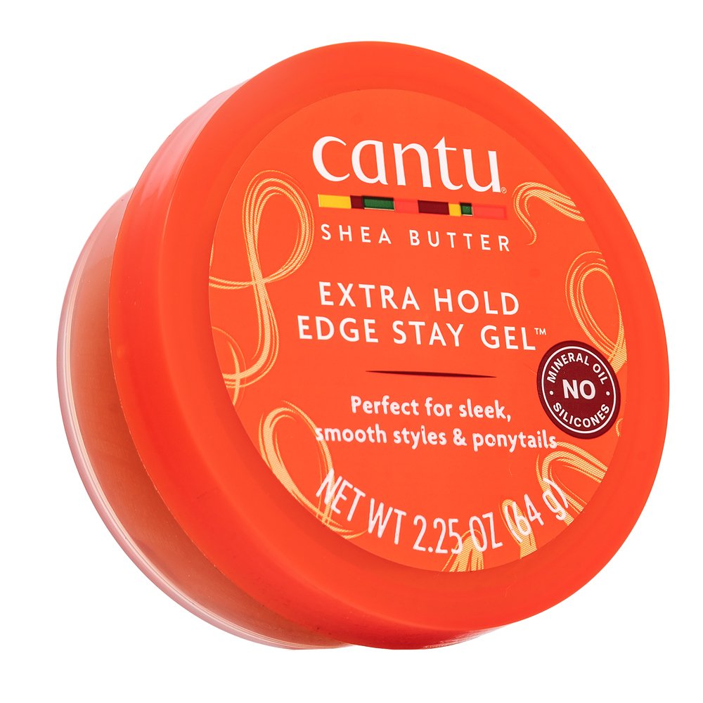 Cantu Shea Butter Firm Hold Edge Stay Gel gel per capelli per creare trecce perfette 64 g