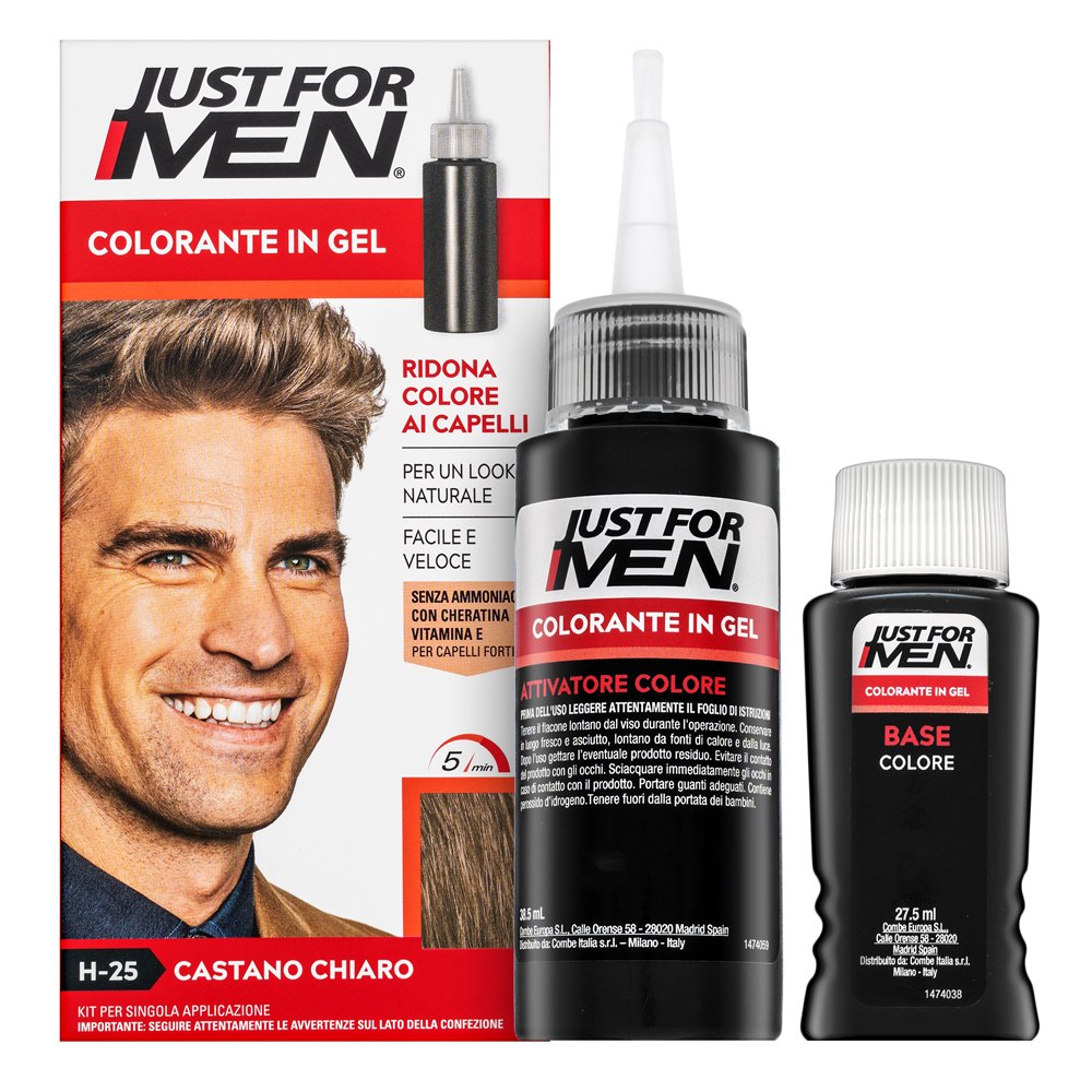 Just For Men Gel Color tinta per capelli per uomini H25 Light Brown