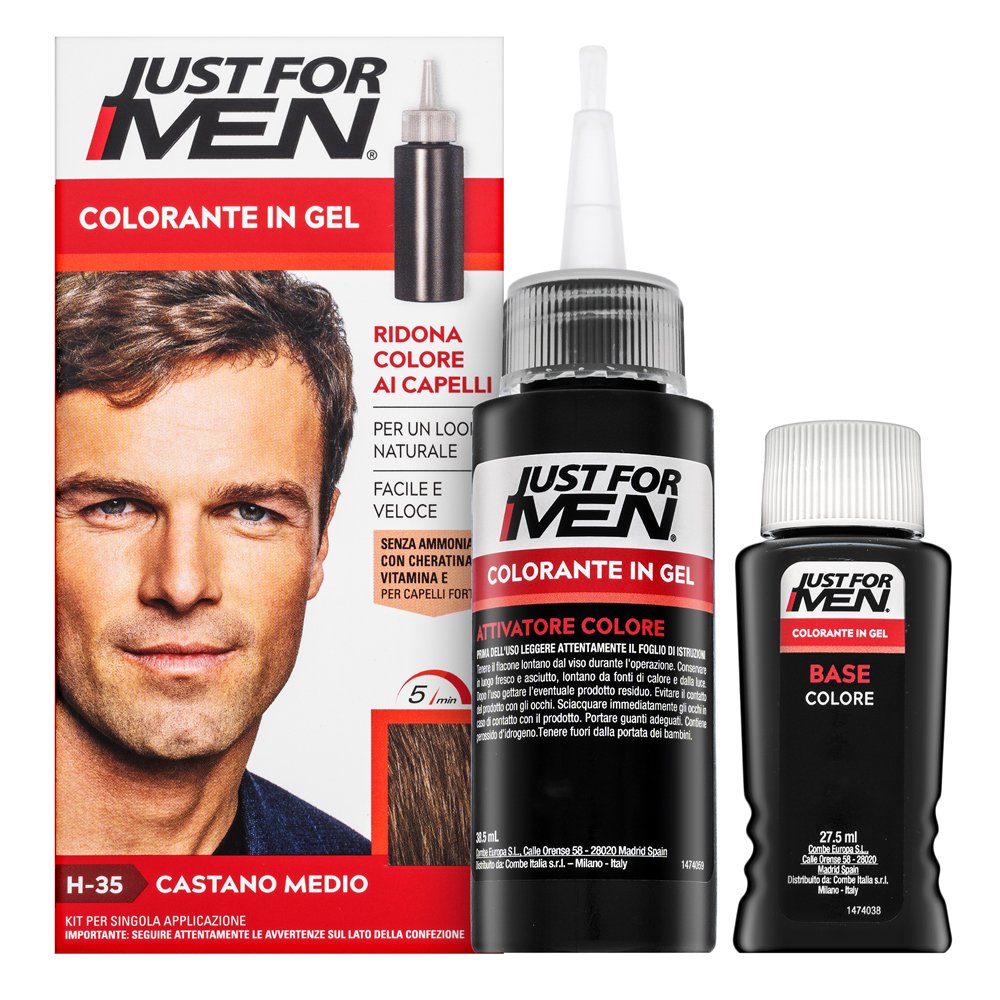 Just For Men Gel Color tinta per capelli per uomini H35 Medium Brown