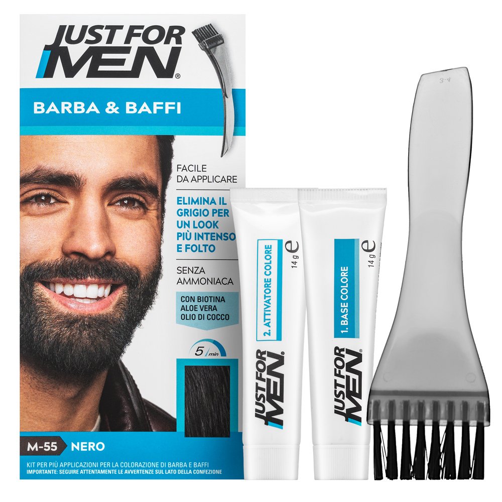 Just For Men Moustache & Beard Color colore della barba M55 Black