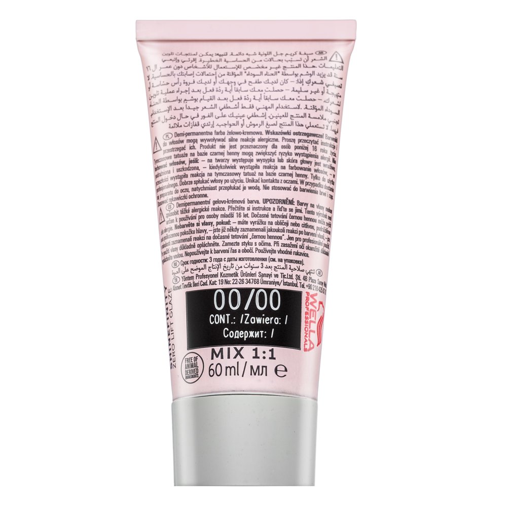 Wella Professionals Shinefinity Zero Lift Glaze colore demi-permanente professionale 00/00 Clear 60 ml