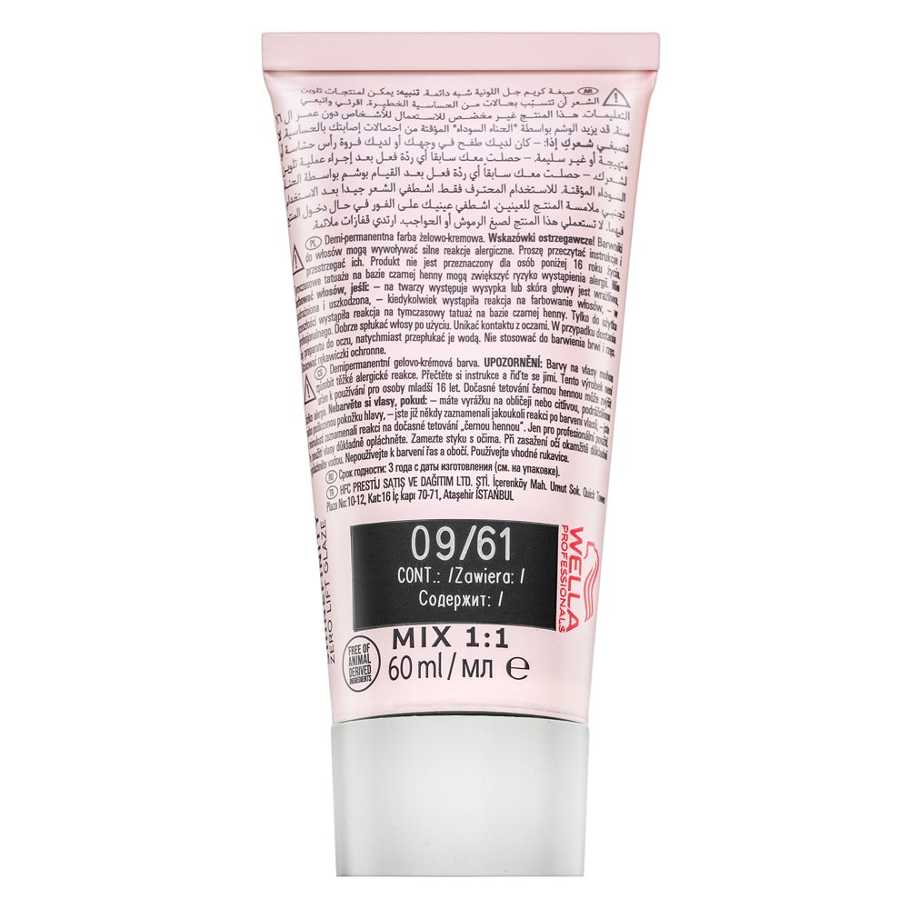 Wella Professionals Shinefinity Zero Lift Glaze colore demi-permanente professionale 09/61 Iced Platinum 60 ml