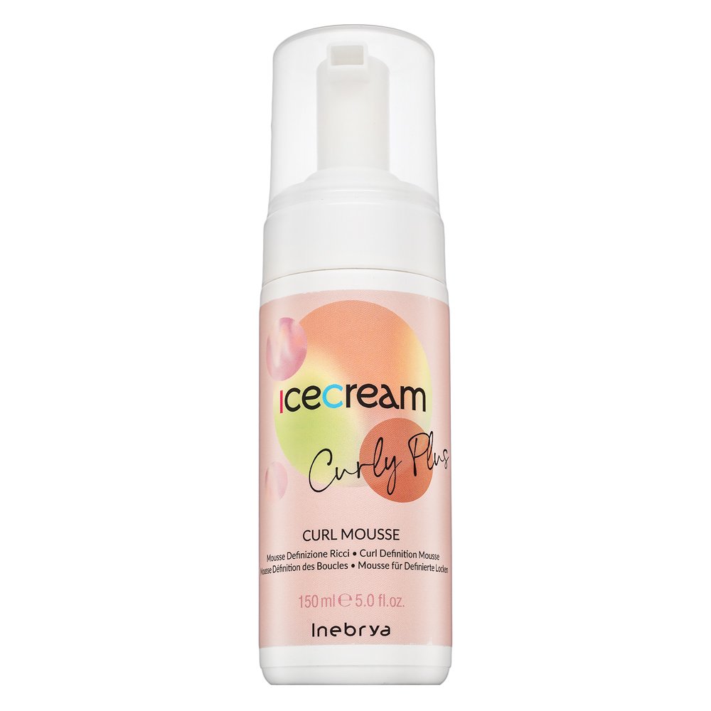 Inebrya Ice Cream Curly Plus Curl Mousse schiuma detergente per i capelli ricci 150 ml