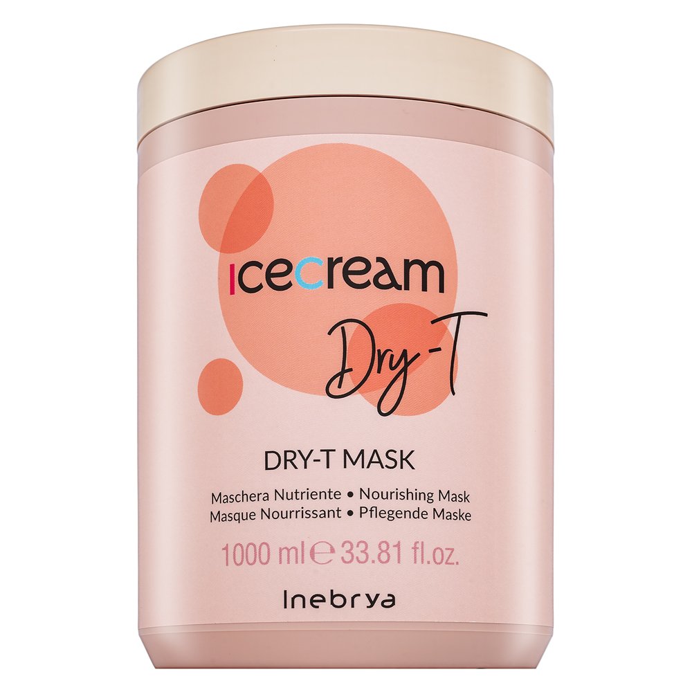 Inebrya Ice Cream Dry-T Dry-T Mask maschera idratante per capelli secchi e fragili 1000 ml