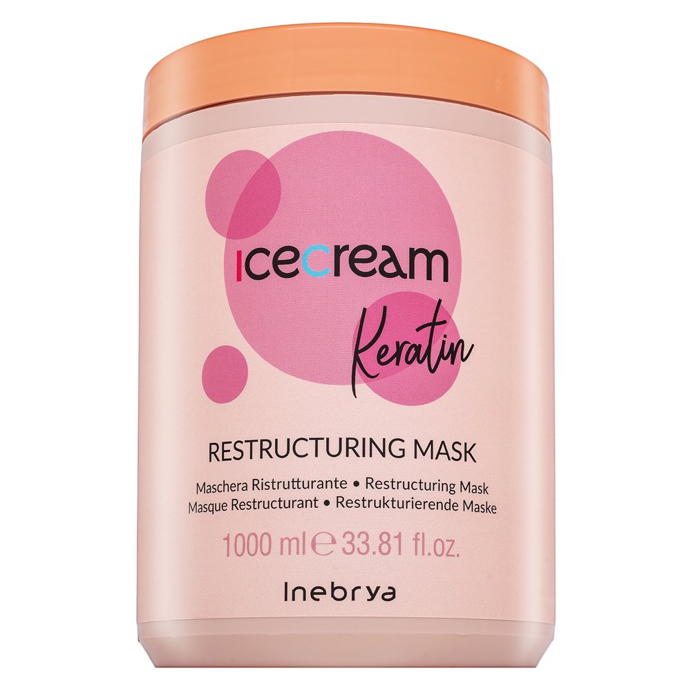 Inebrya Ice Cream Keratin Restructuring Mask maschera rinforzante con cheratina 1000 ml