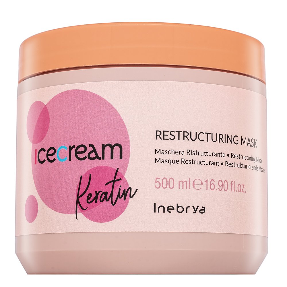 Inebrya Ice Cream Keratin Restructuring Mask maschera rinforzante con cheratina 500 ml