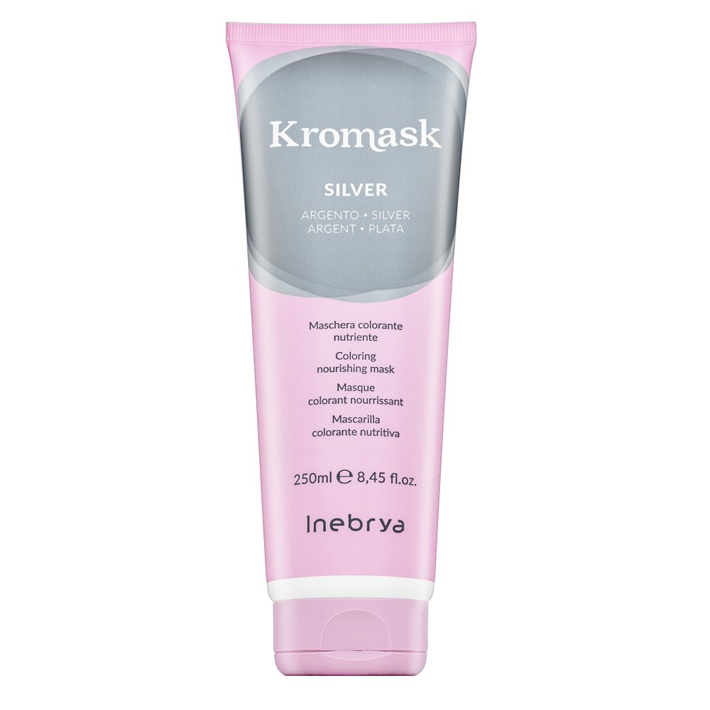 Inebrya Kromask Coloring Nourishing Mask maschera nutriente con pigmenti colorati per capelli biondo platino e grigi Silver 250 ml