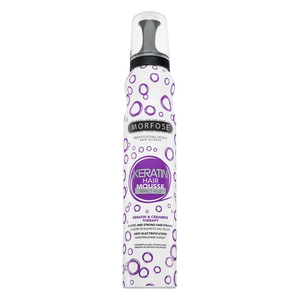 Morfose Hair Mousse Perfect Hold mousse per capelli per volume dei capelli Keratin 200 ml