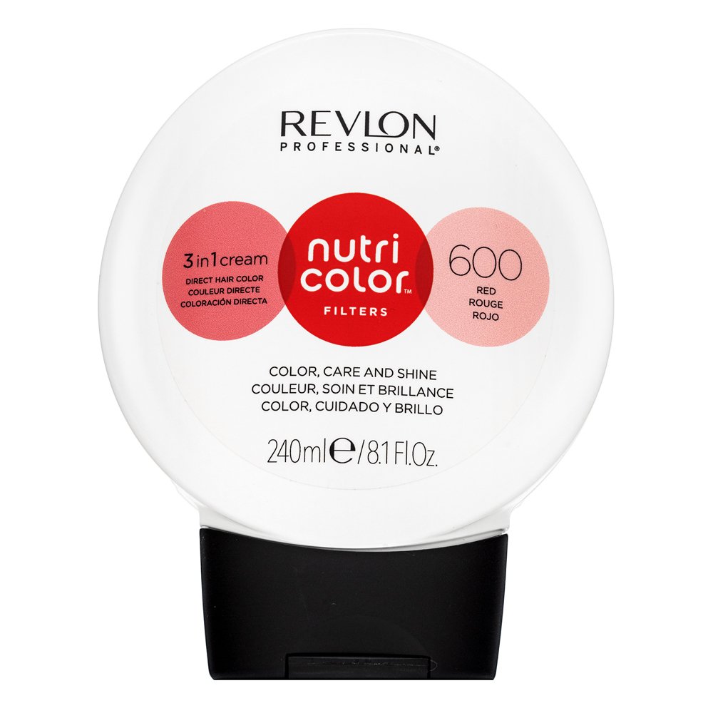Revlon Professional Nutri Color Filters 3in1 Cream maschera nutriente con pigmenti colorati per il recupero del colore 600 Red 240 ml