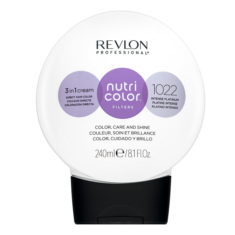 Revlon Professional Nutri Color Filters 3in1 Cream maschera nutriente con pigmenti colorati per il recupero del colore 1022 Intense Platinum 240 ml