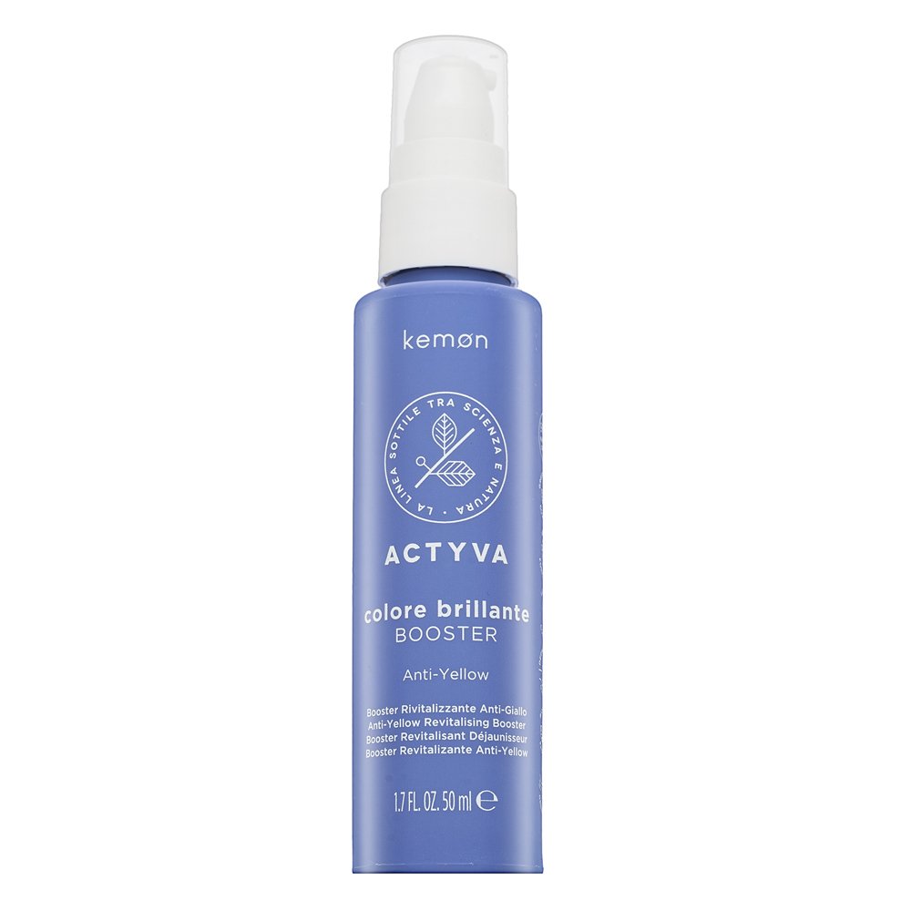 Kemon Actyva Colore Brillante Anti-Yellow Booster cura dei capelli senza risciacquo per neutralizzare i toni gialli 50 ml