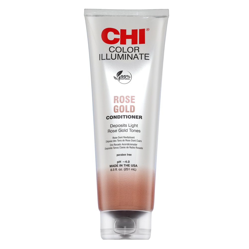 CHI Ionic Color Illuminate Conditioner balsamo colorato per il recupero del colore Rose Gold 251 ml