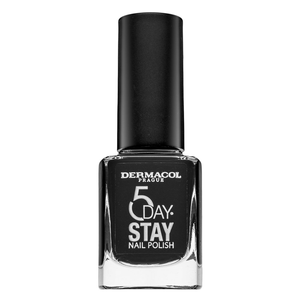 Dermacol 5 Day Stay Nail Polish smalto per unghie 55 Black Onyx 11 ml