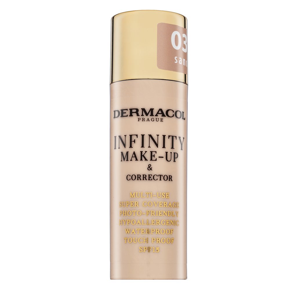 Dermacol Infinity Make-Up & Corrector trucco e correttore 03 Sand 20 g