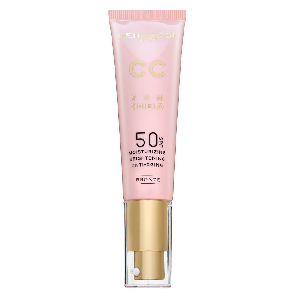 Dermacol CC Sun Shield SPF 50 crema CC con effetto illuminante Bronze 30 ml