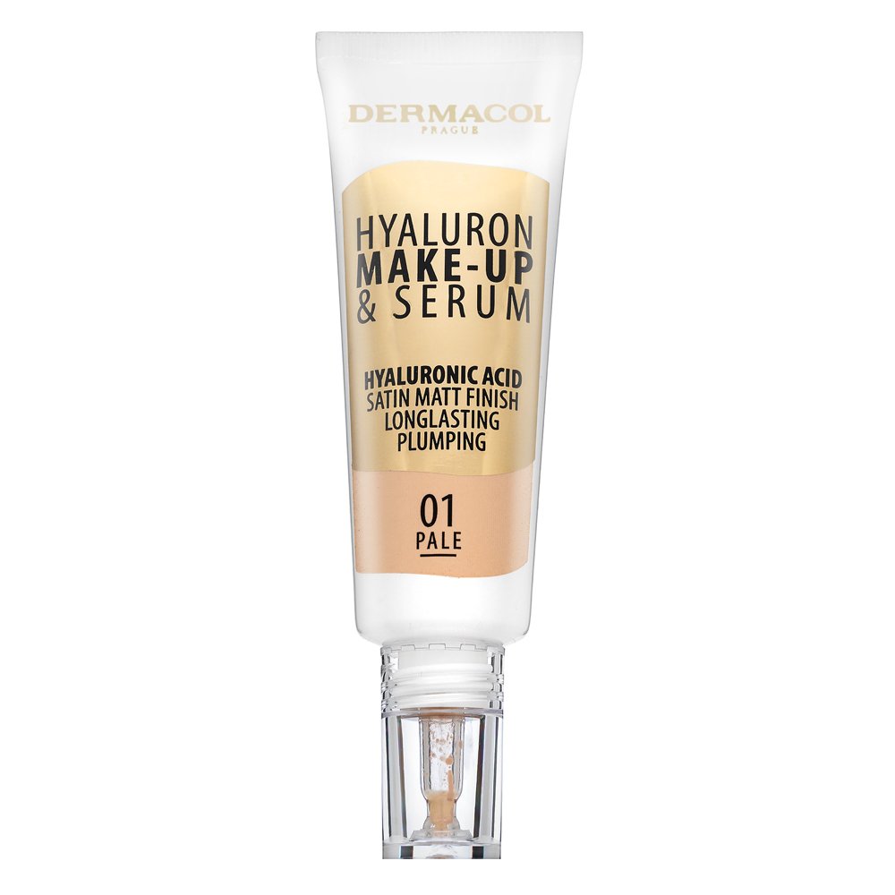 Dermacol Hyaluron Make-up & Serum fondotinta con acido ialuronico 01 Pale 25 g