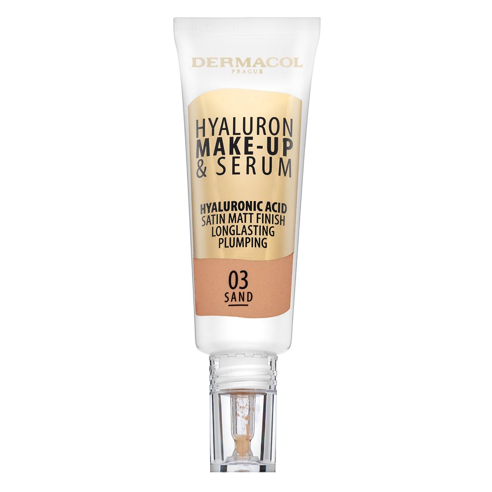 Dermacol Hyaluron Make-up & Serum fondotinta con acido ialuronico 03 Sand 25 g