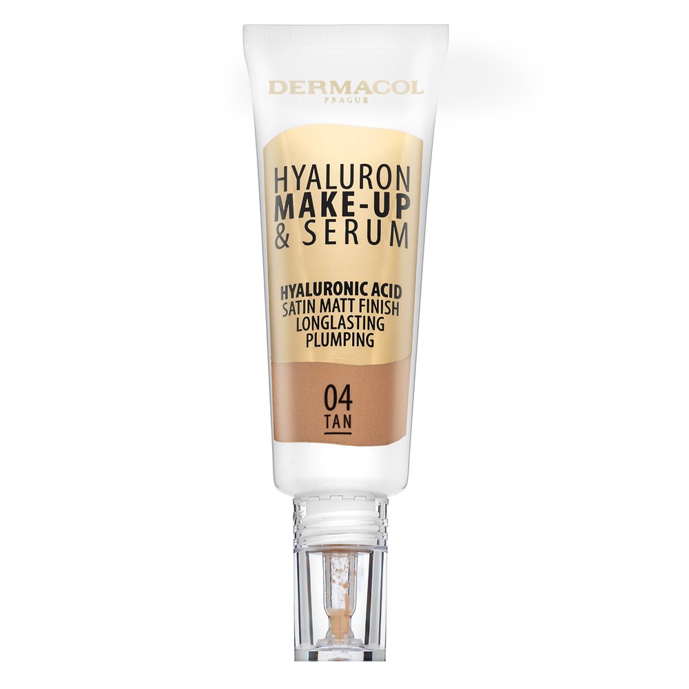 Dermacol Hyaluron Make-up & Serum fondotinta con acido ialuronico 04 Tan 25 g