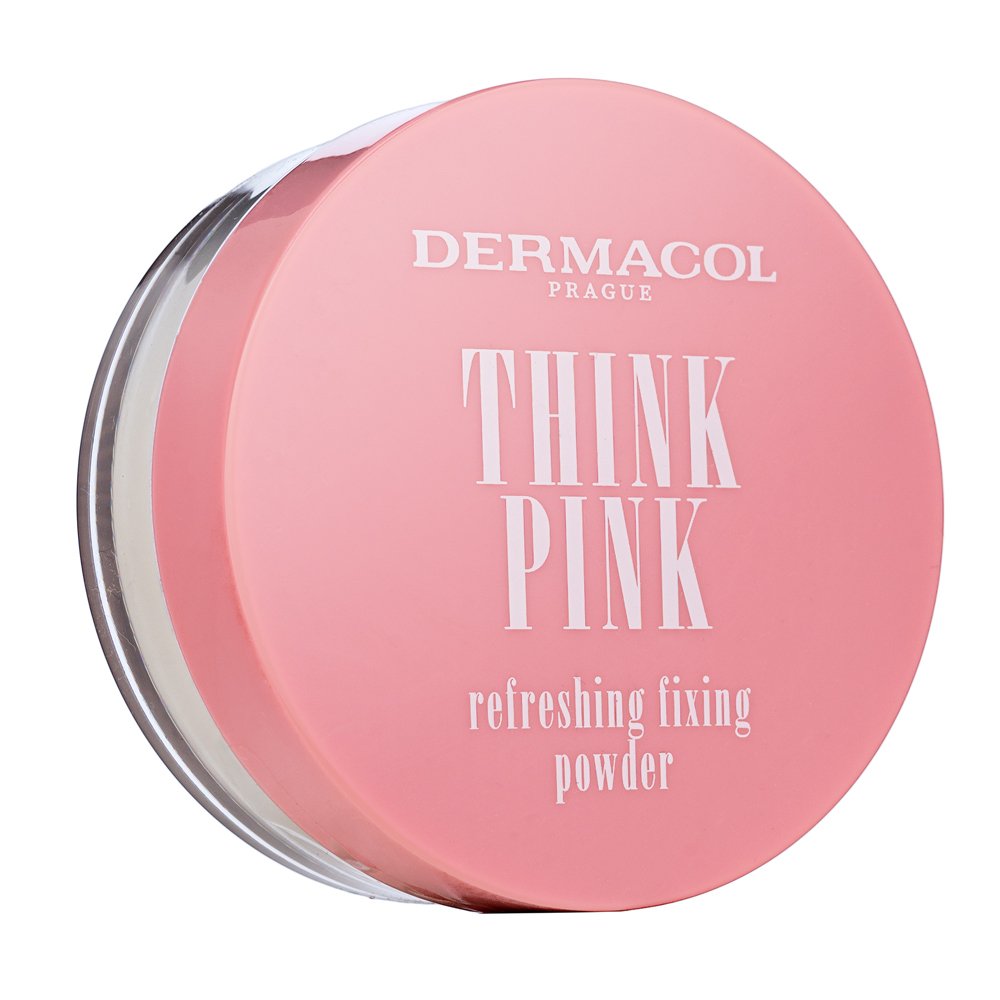 Dermacol Think Pink Refreshing Fixing Powder cipria per l' unificazione della pelle e illuminazione 10 g