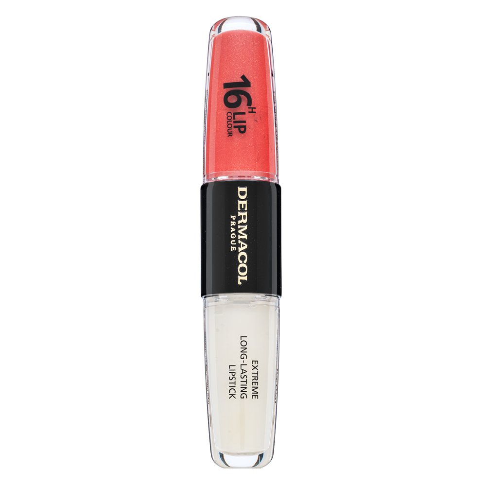 Dermacol 16H Lip Colour Extreme Long-Lasting Lipstick lucidalabbra colorato lunga tenuta bifasico No. 37 8 ml