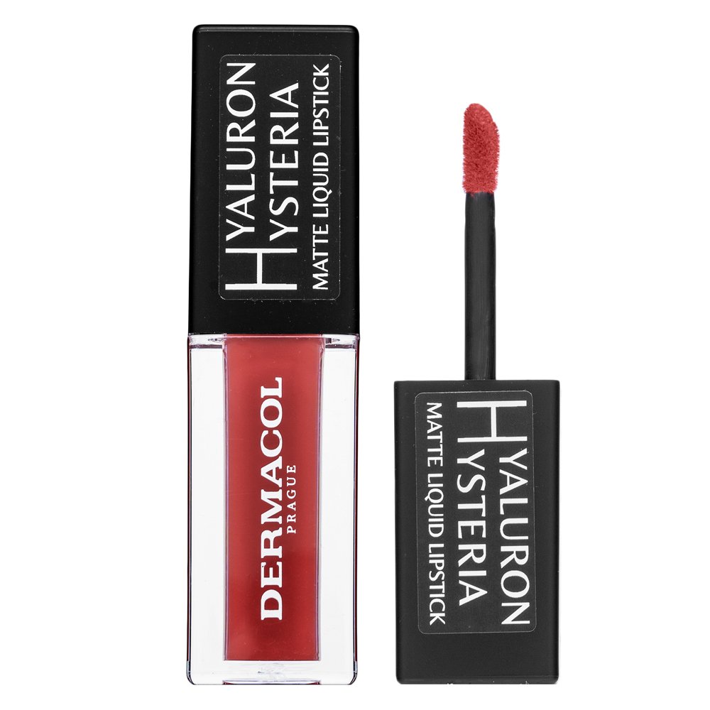 Dermacol Hyaluron Hysteria Matte Liquid Lipstick rossetto liquido con un effetto opaco No.09 4,5 ml