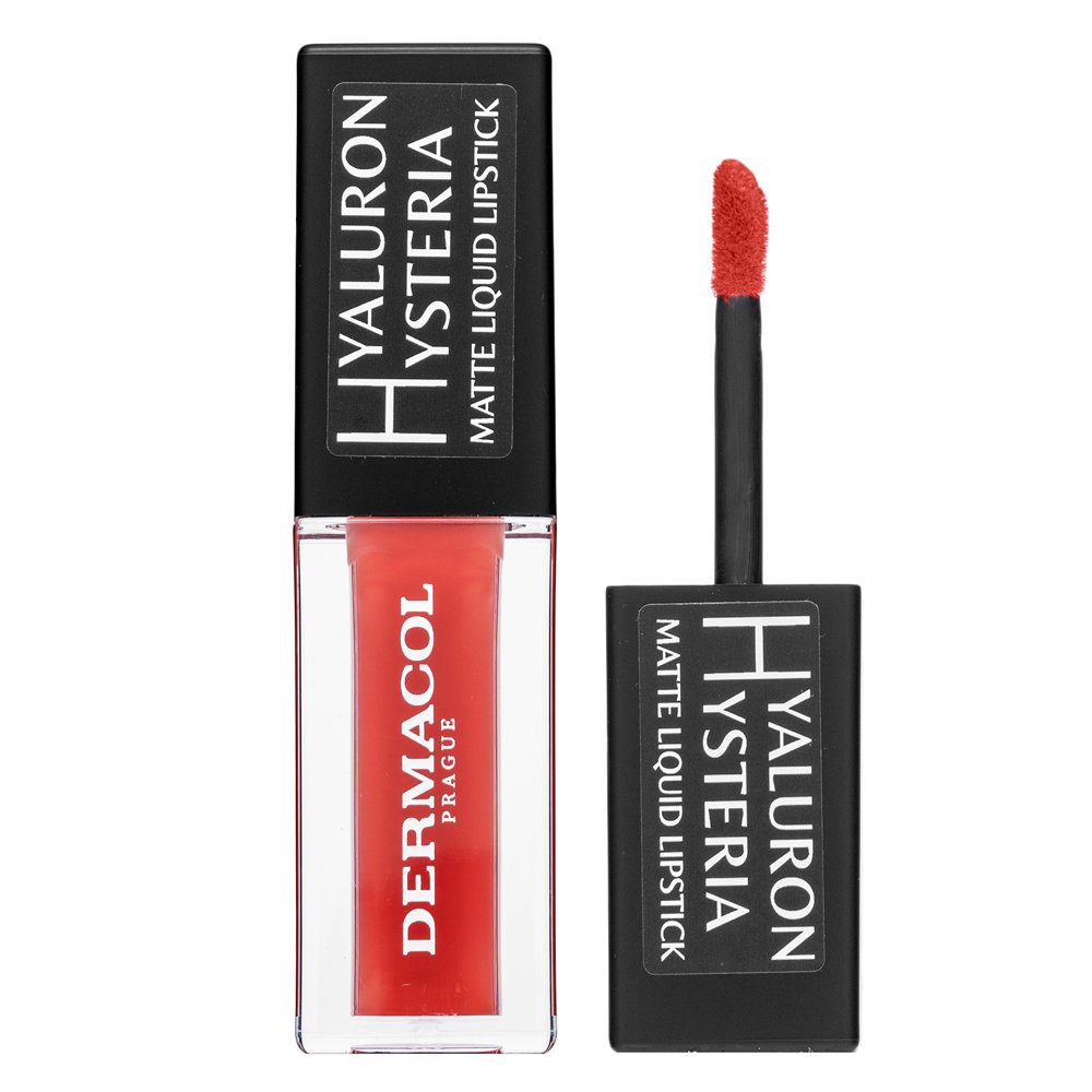 Dermacol Hyaluron Hysteria Matte Liquid Lipstick rossetto liquido con un effetto opaco No.12 4,5 ml