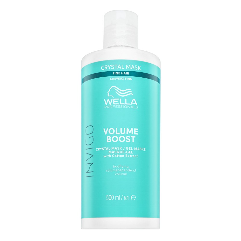 Wella Professionals Invigo Volume Boost Crystal Mask maschera per volume e rafforzamento dei capelli 500 ml