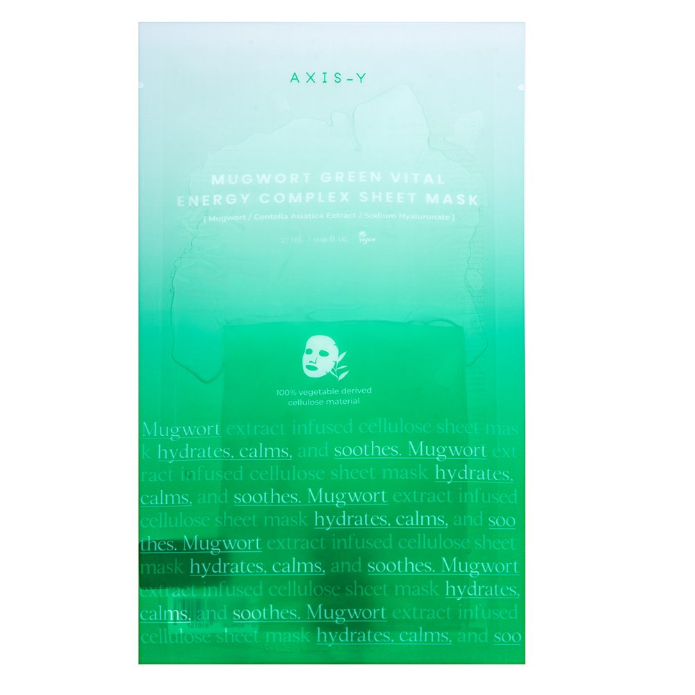 Axis-Y Green Vital mascheraviso in tessuto Energy Complex Sheet Mask 27 ml