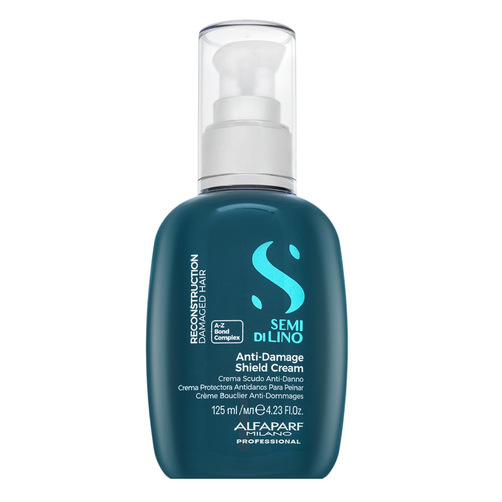 Alfaparf Milano Semi Di Lino Reconstruction Anti-Damage Shield Cream cura rinforzante per capelli deboli e rovinati 125 ml