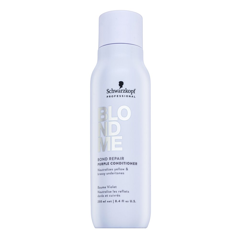 Schwarzkopf Professional BlondMe Bond Repair Purple Conditioner balsamo colorato per neutralizzare i toni gialli 250 ml